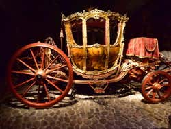 A gold and red Royal Carriage