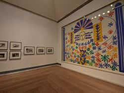A room with paintings in the Moderna Museet