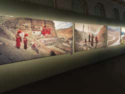 A wall of photos in the Fotografiska Museum