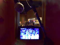 A karaoke set up with ABBA music