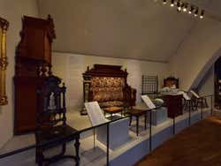 A display of furniture in the Nordic Museum
