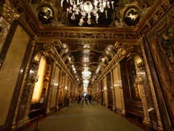 A gold corridor in the Royal Palace