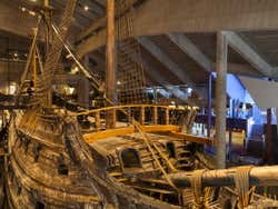 The deck of the Vasa Ship seen from above